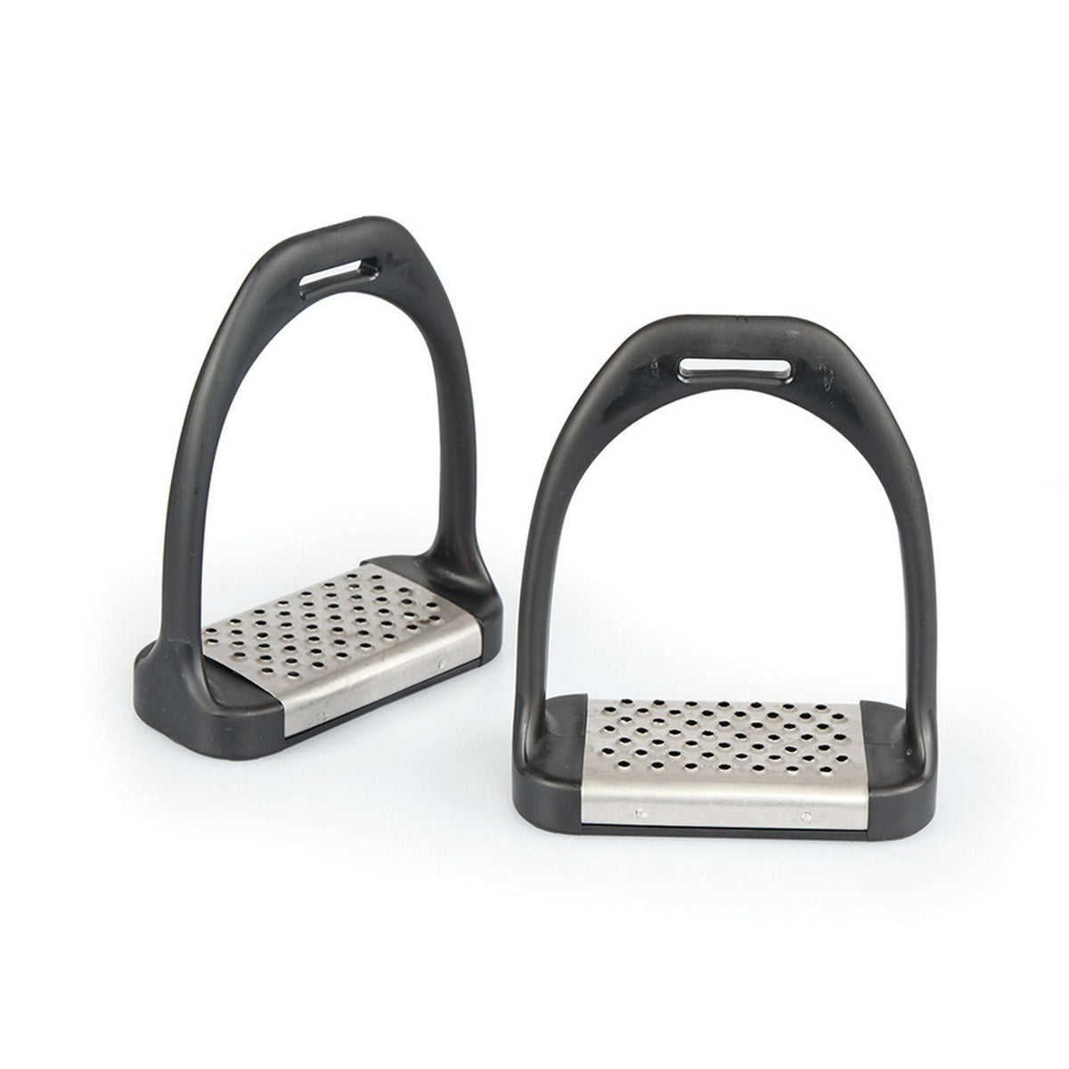 Shires Stirrup Irons with Metal Tread Black