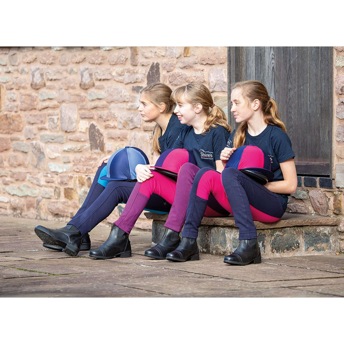 Wessex Jodhpur Breeches Two Tone Girls Navy/Pink