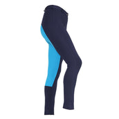 Wessex Jodhpur Breeches Two Tone Girls Navy/Turquoise