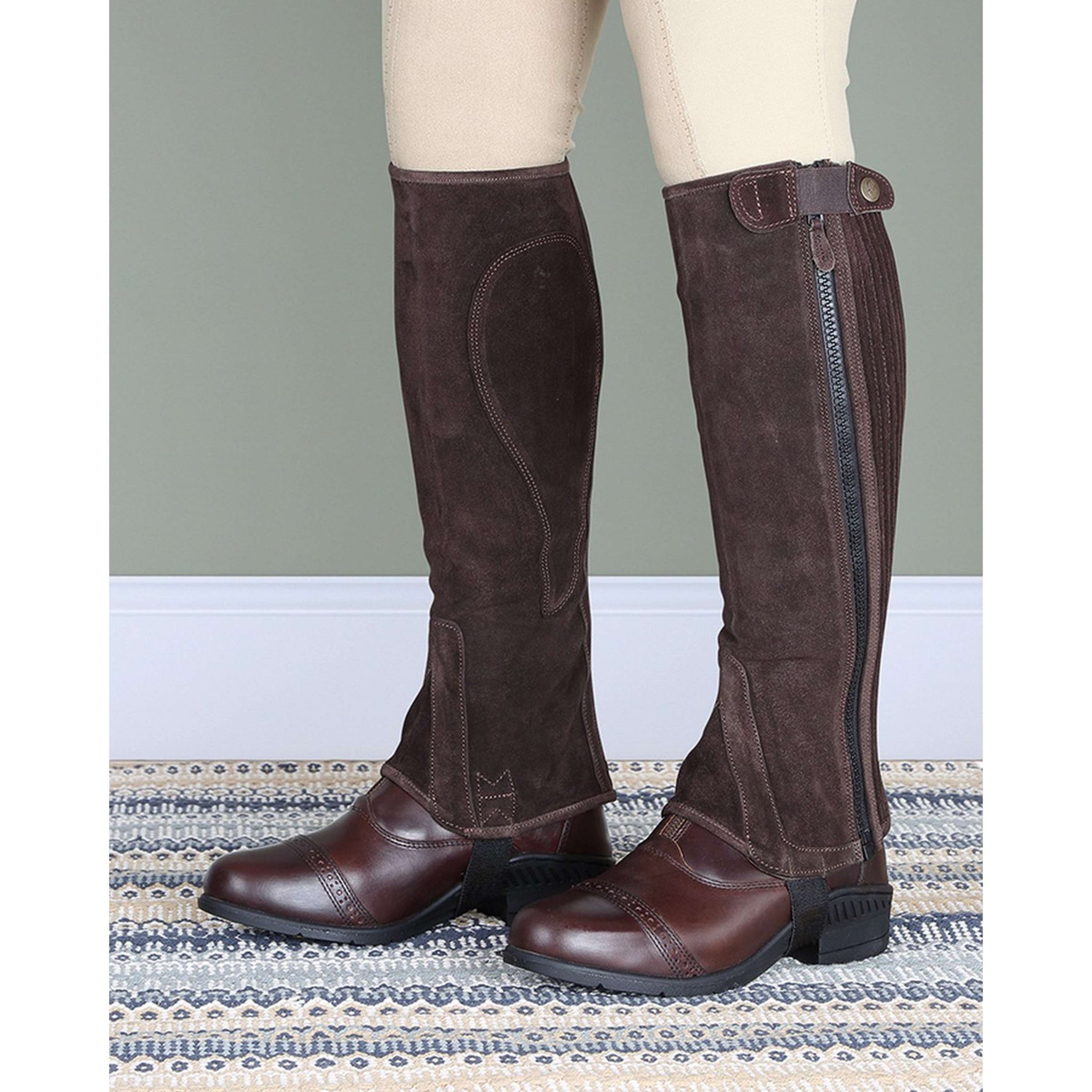 Moretta Short Chaps Suede Brown