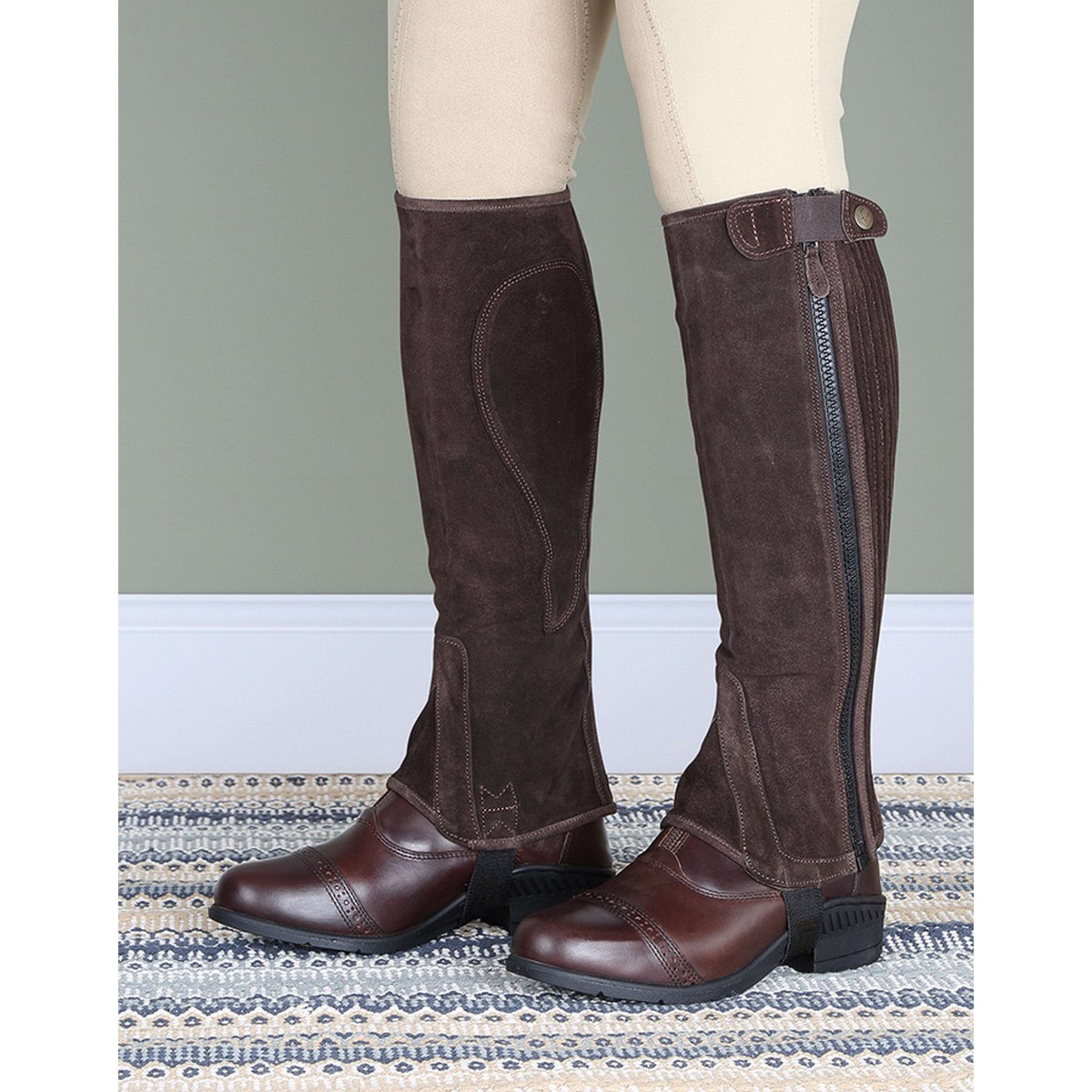 Moretta Short Chaps Suede Brown