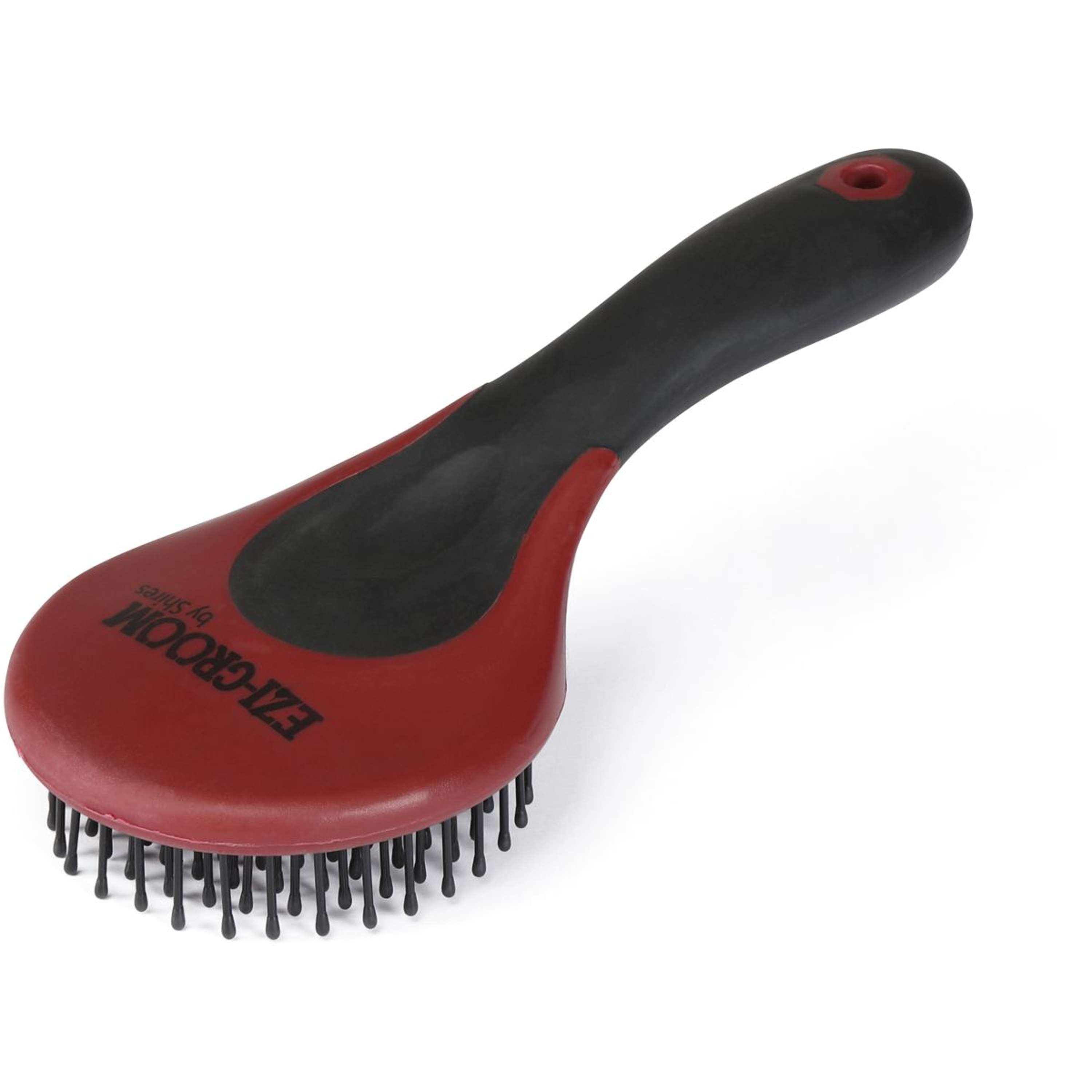 Ezi-groom by Shires Mane & Tail Brush Burgundy