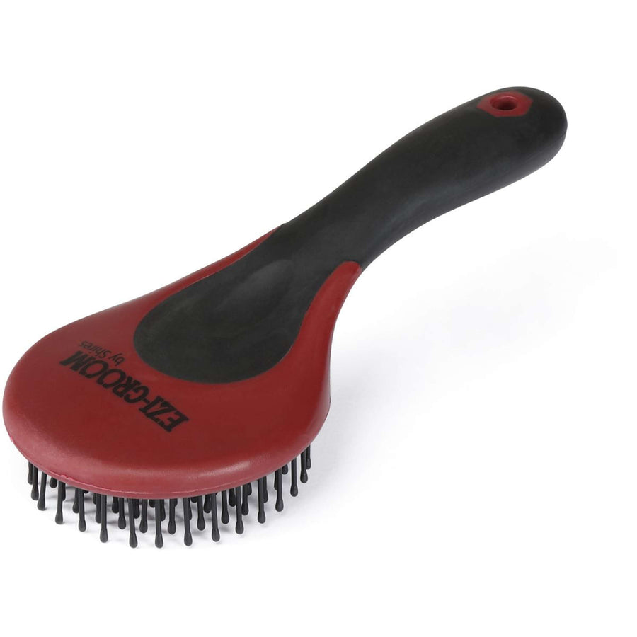 Ezi-groom by Shires Mane & Tail Brush Burgundy