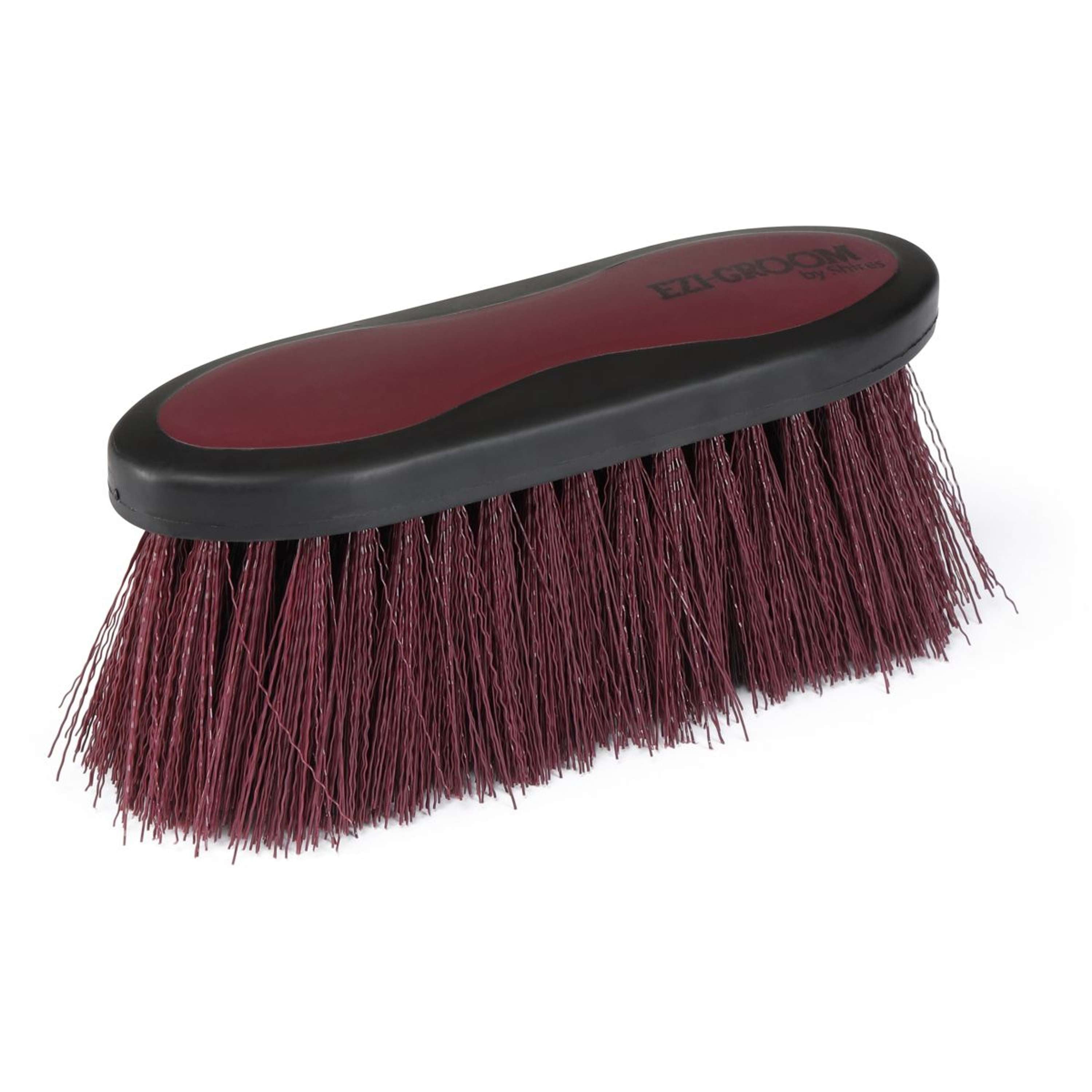 Ezi-groom by Shires Brush Long Bristle Burgundy