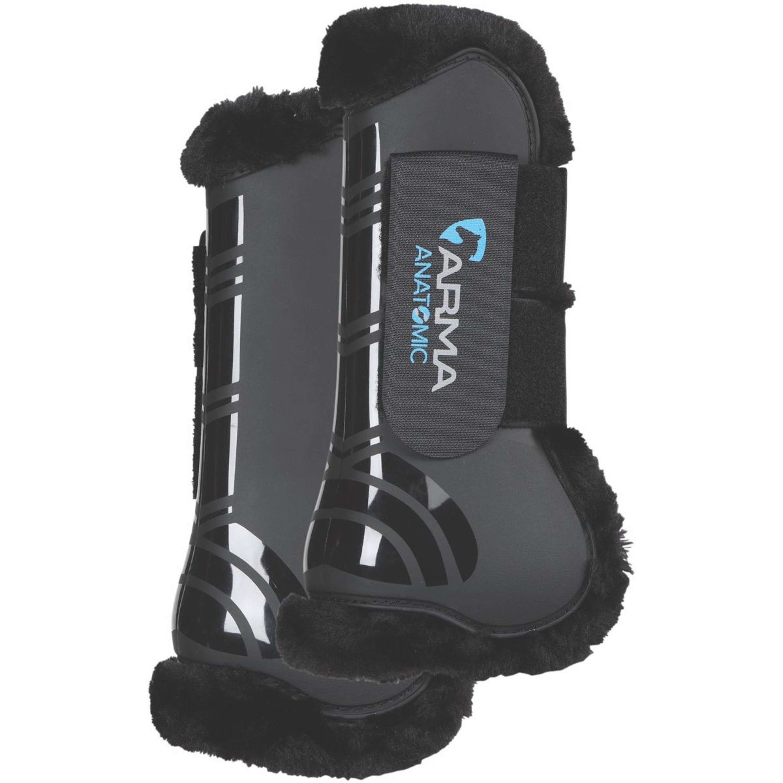 Arma by Shires Tendon Boots SupaFleece Black