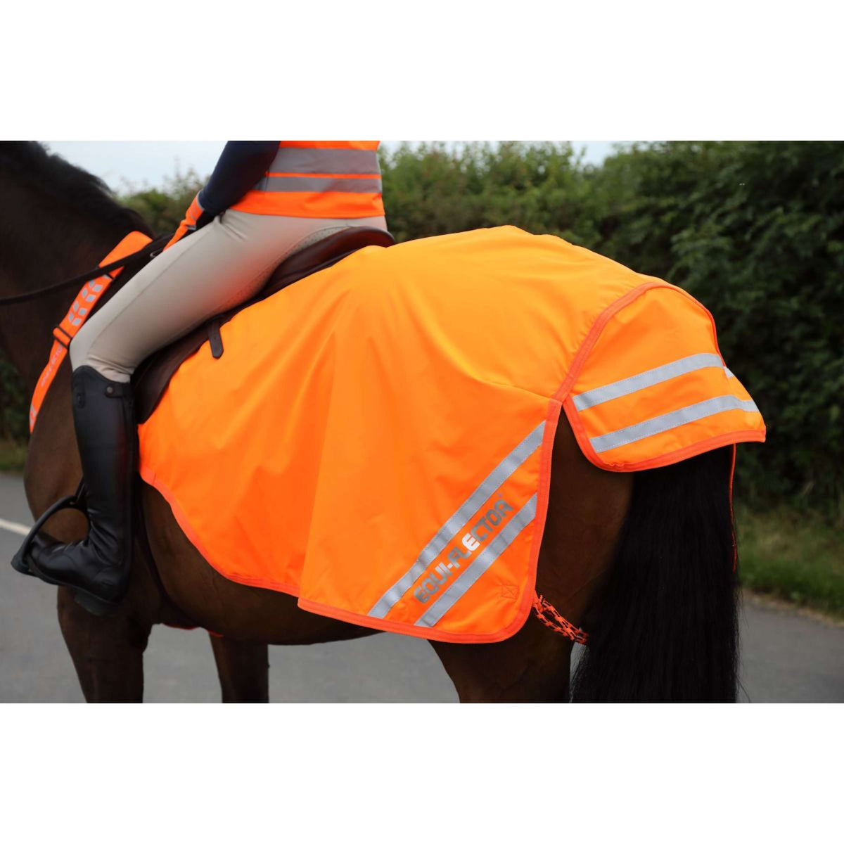 Equi-Flector Exercise Rug Mesh Reflective Orange