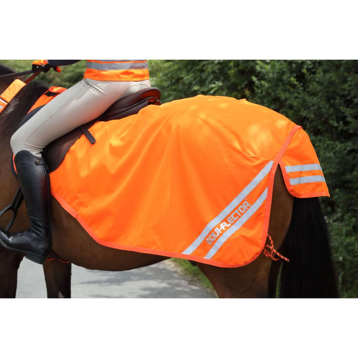 Equi-Flector Exercise Rug Waterproof Reflective Orange