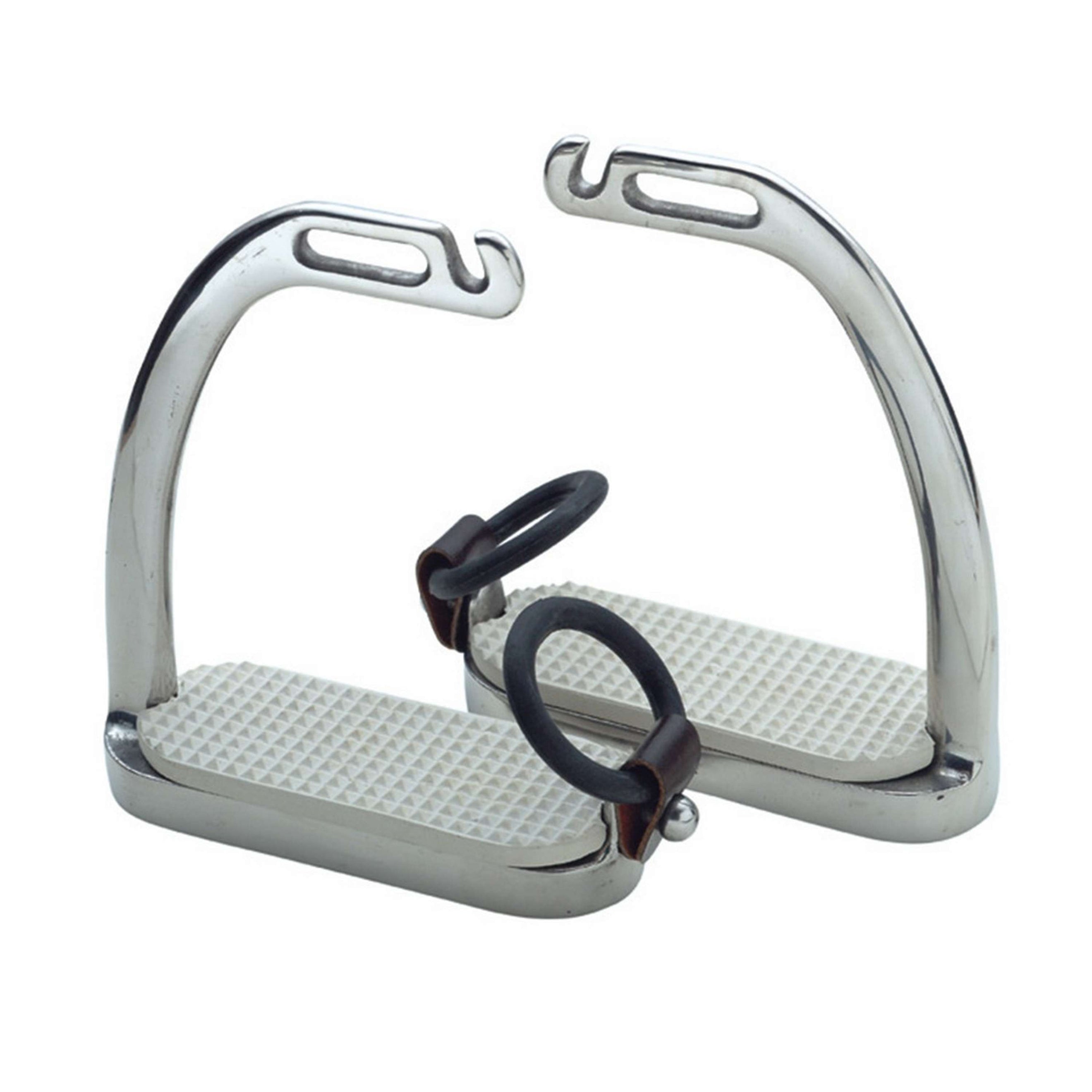 Shires Safety Stirrups with a Rubber Ring RVS