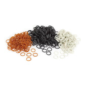 Shires Elastic Bands 500 Pieces Brown