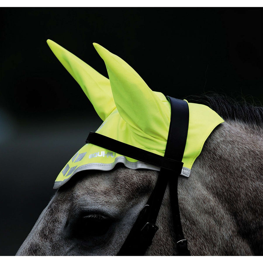 Equi-Flector by Shires Ear Net Reflective Fluor Yellow