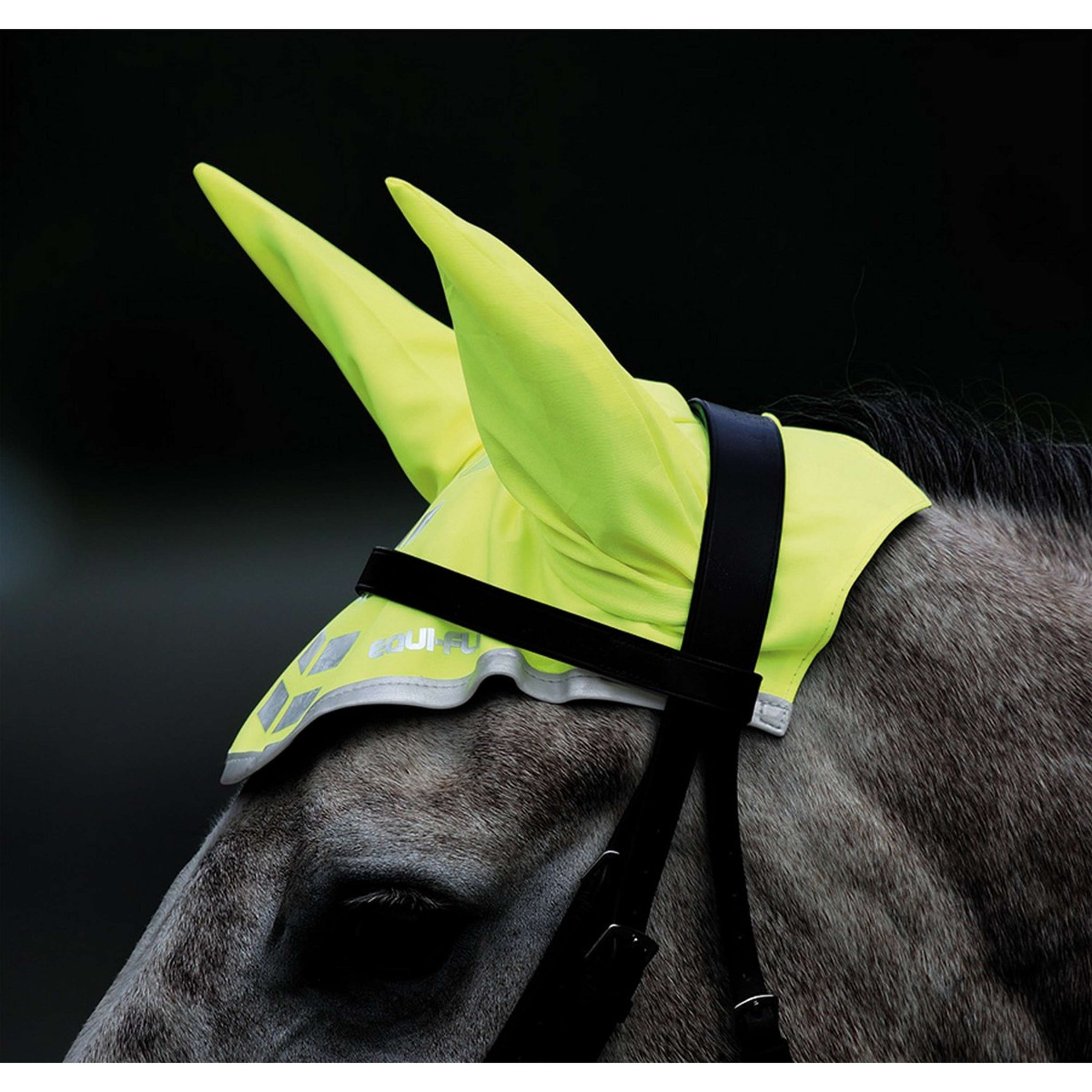 Equi-Flector Ear Net Reflective Fluor Yellow Equi-Flector Ear Net Reflective Fluor Yellow