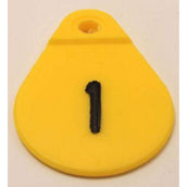 Agradi Neck Collar Tags Yellow 1-25 Yellow