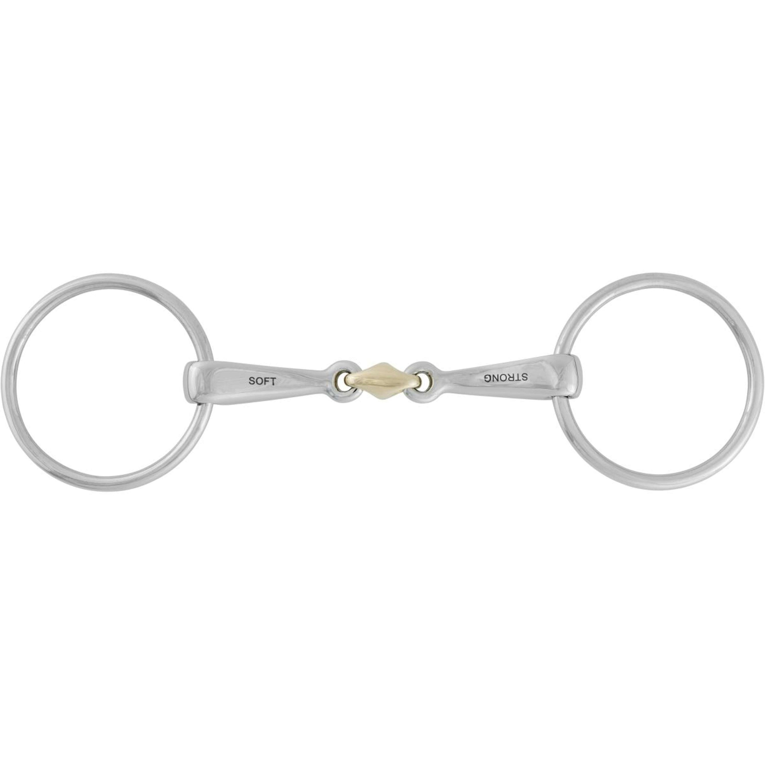 Stübben Loose Ring Snaffle 2 in 1 Double Broken RVS