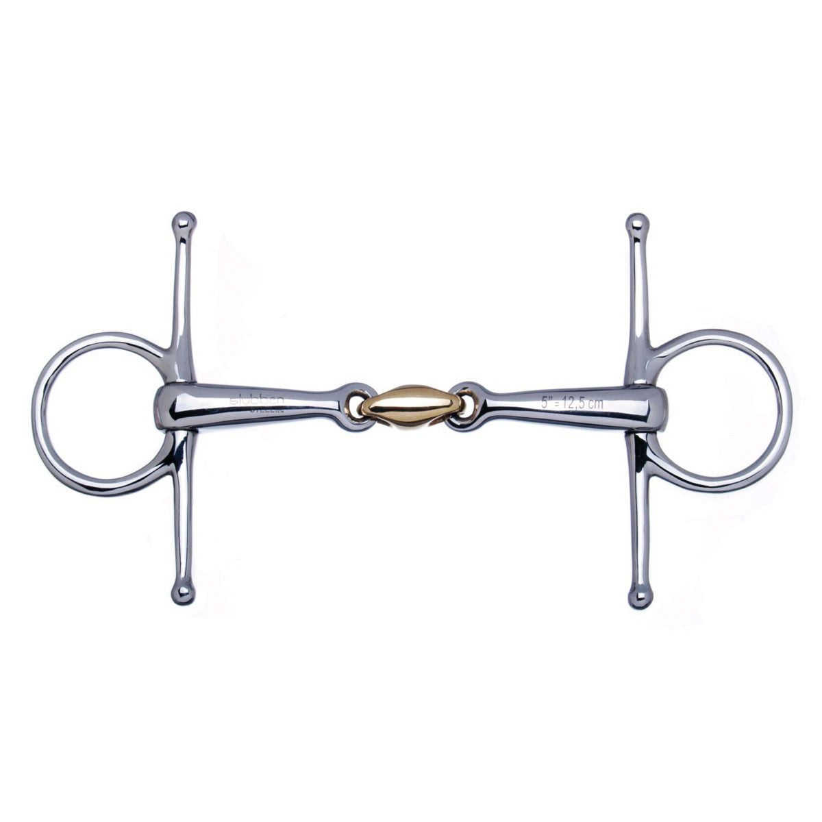 Stübben Full Cheek Snaffle Double Jointed RVS