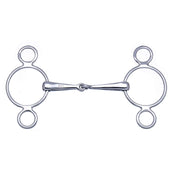 Stübben 3-Ring Snaffle 2 in 1 Stainless Steel RVS