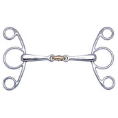 Stübben Sweet Copper 2in1 Butterfly Snaffle Double Broken RVS