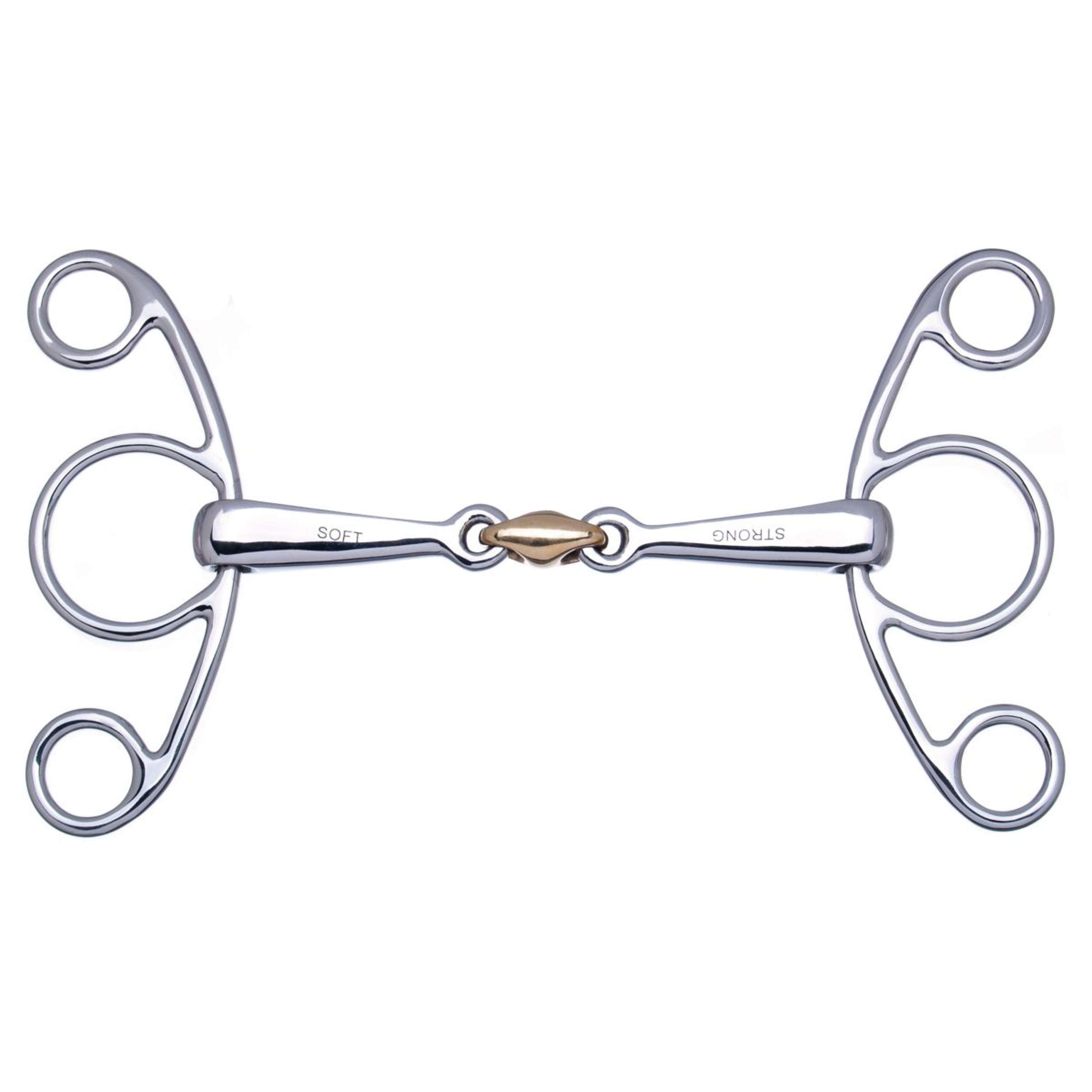 Stübben Sweet Copper 2in1 Butterfly Snaffle Double Broken RVS