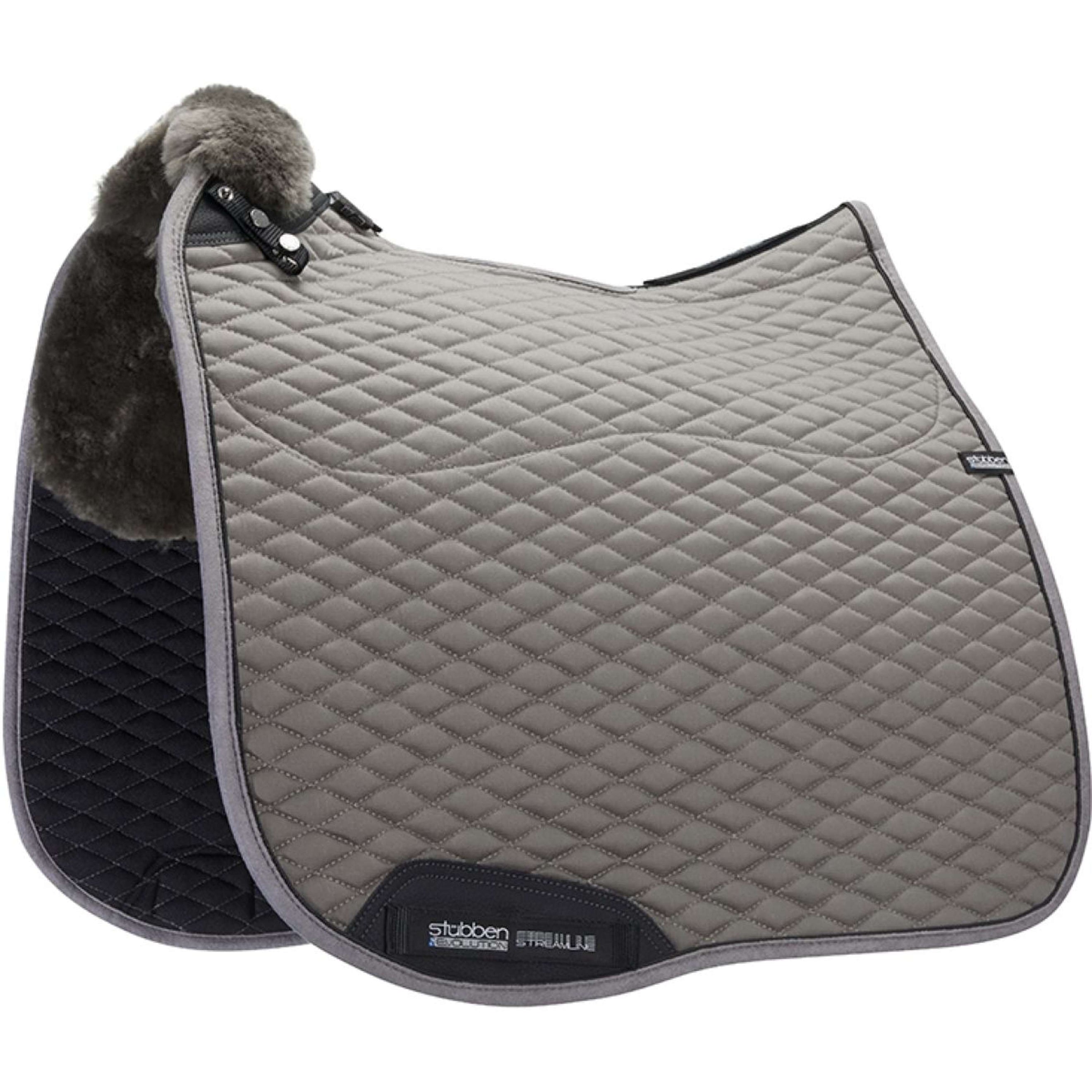 Stübben Saddlepad Streamline Dressage Lambskin Grey