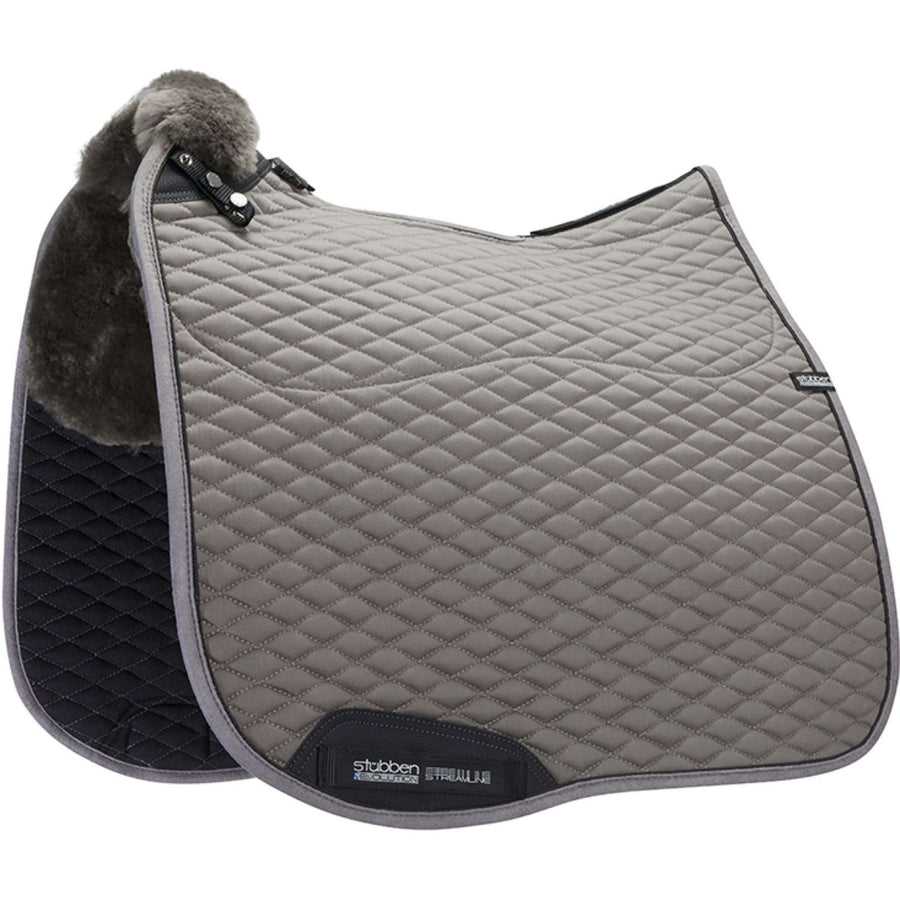 Stübben Saddlepad Streamline Dressage Lambskin Grey