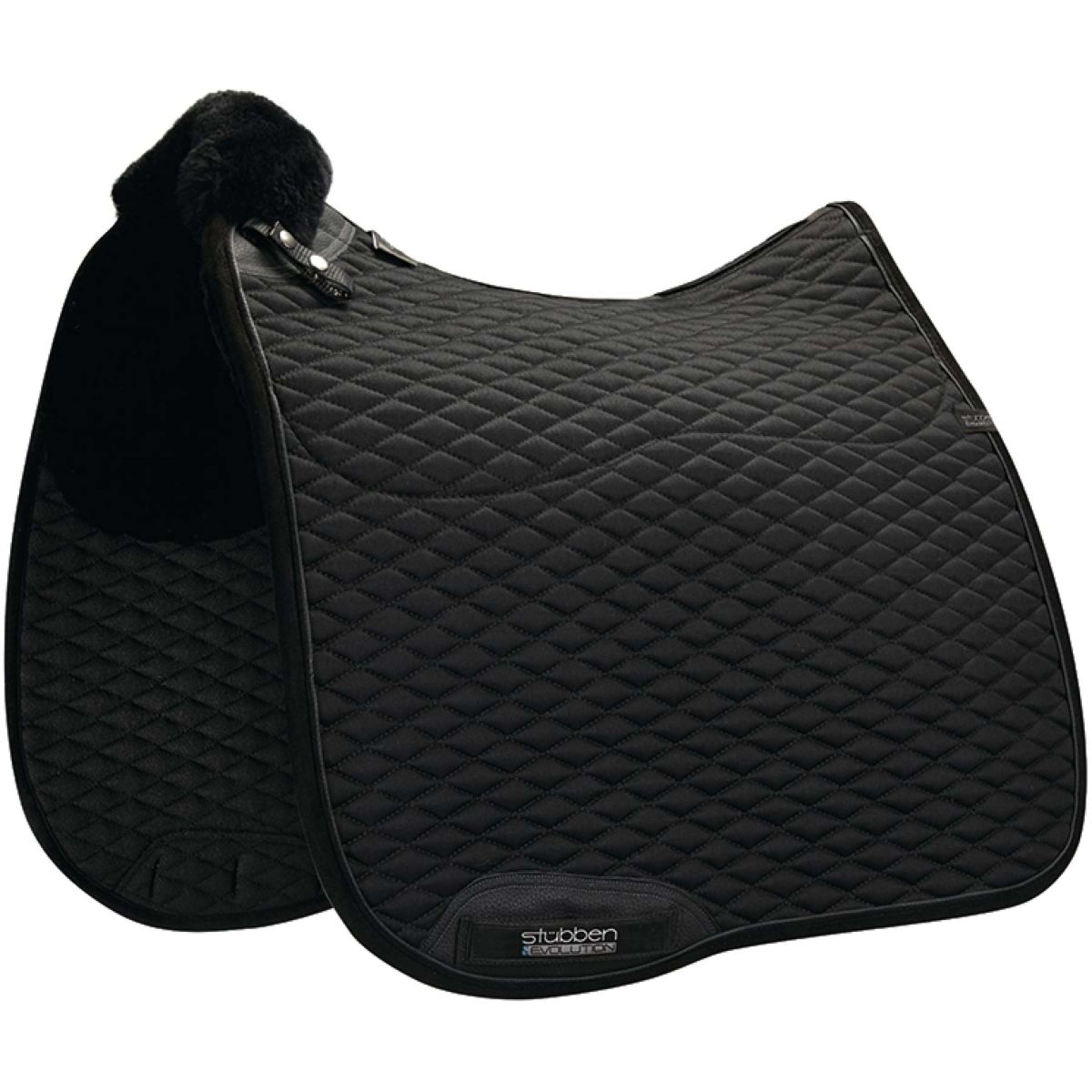 Stübben Saddlepad Streamline Dressage Lambskin Black