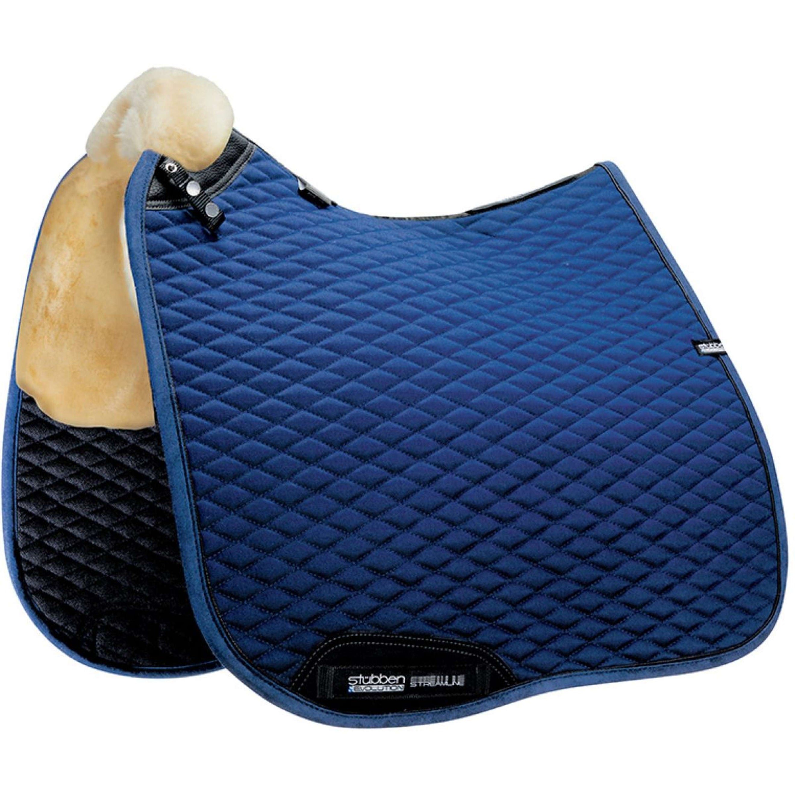 Stübben Saddlepad Streamline Dressage Lambskin Blue