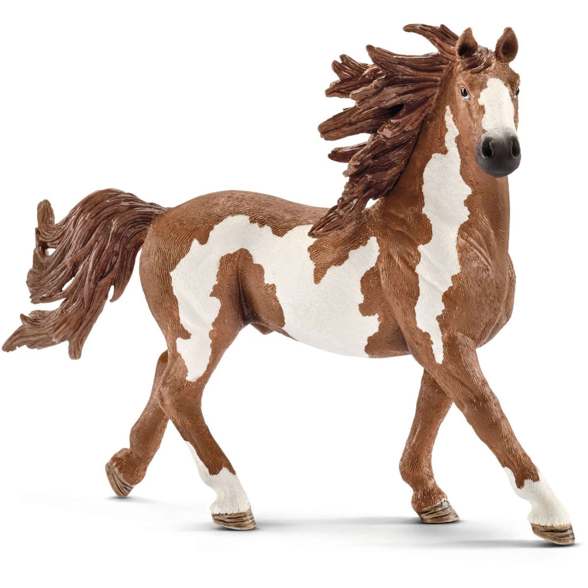 Schleich Figurine Farm World Pinto Stallion Brown/White