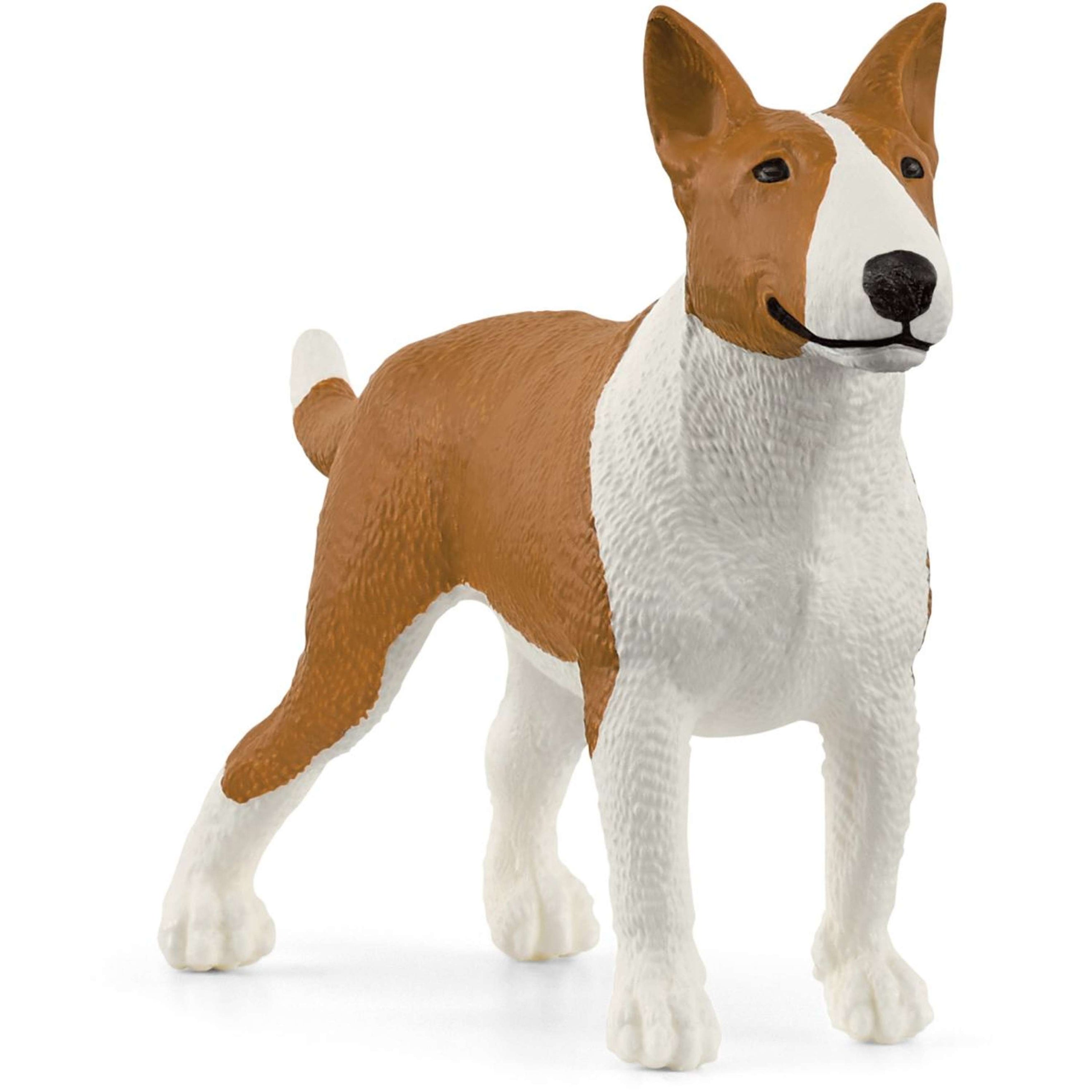 Schleich Figurine Farm World Bull Terrier Brown Brown/White