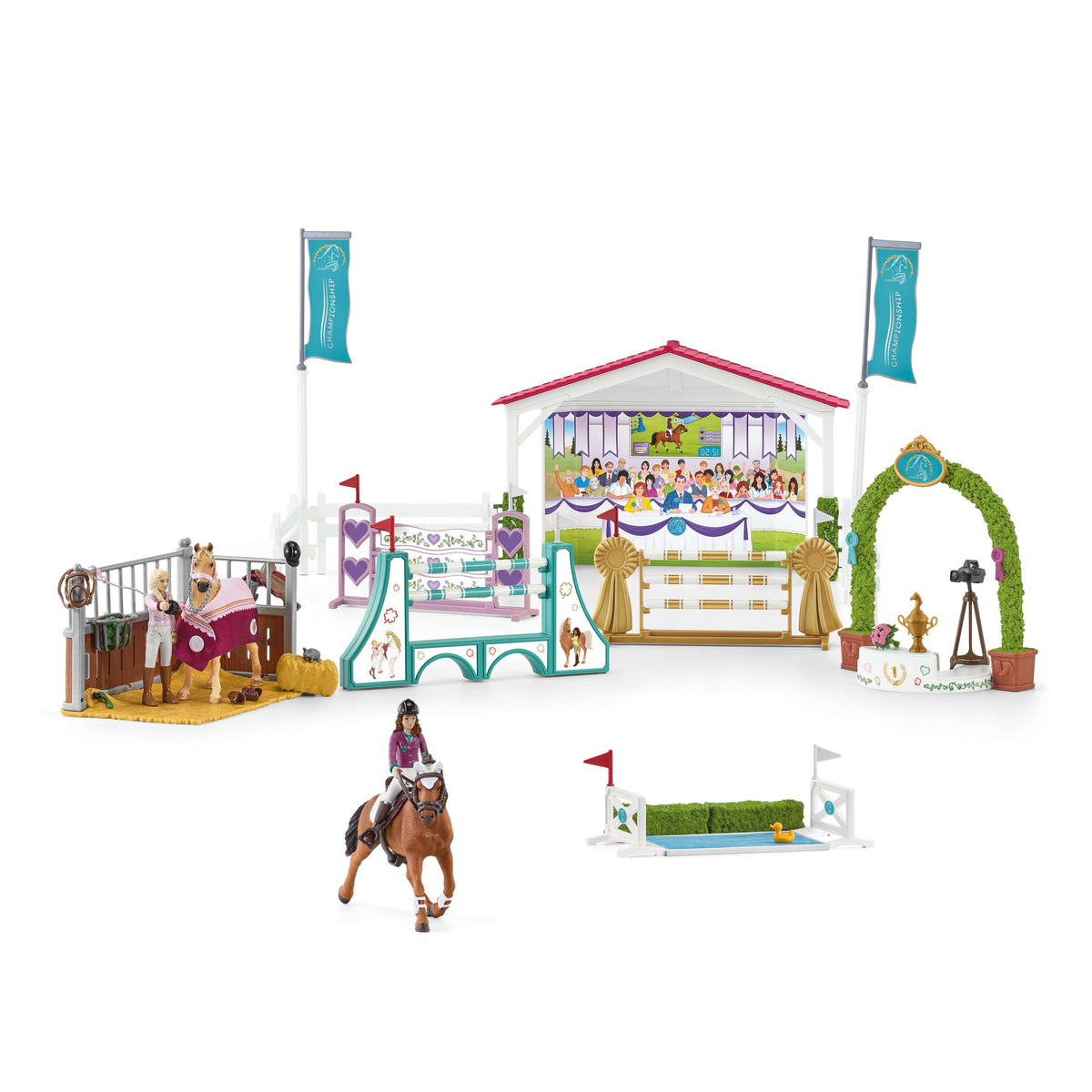 Schleich Playset Horse Club Friendship Horse Tourname Rainbow