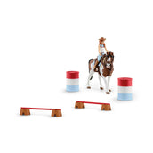 Schleich Playset Horse Club Horse Club Hannah’s Western Riding Set Brown/White