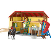 Schleich Playset Farm World Horse Stable Yellow/Red