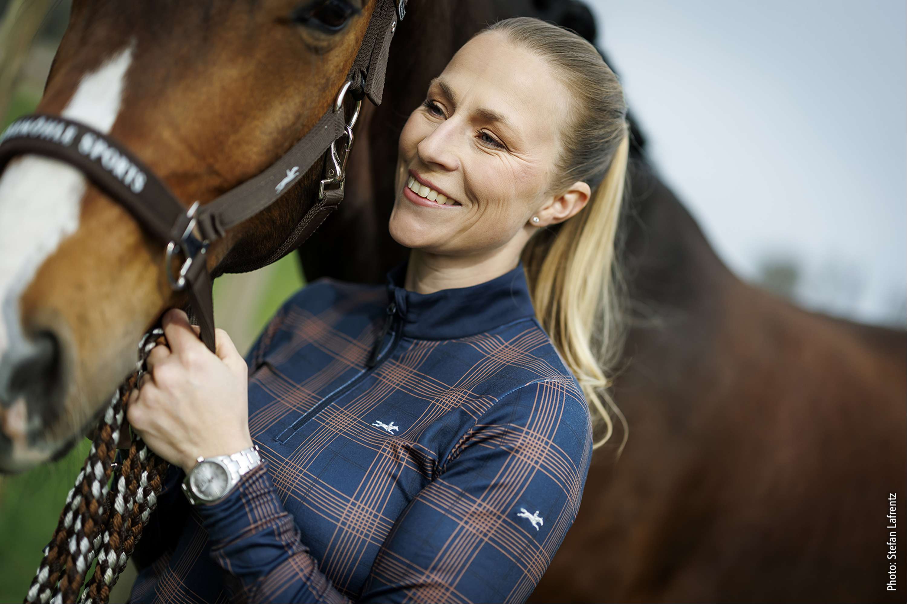 Schockemöhle Shirt SPXandra Navy Check