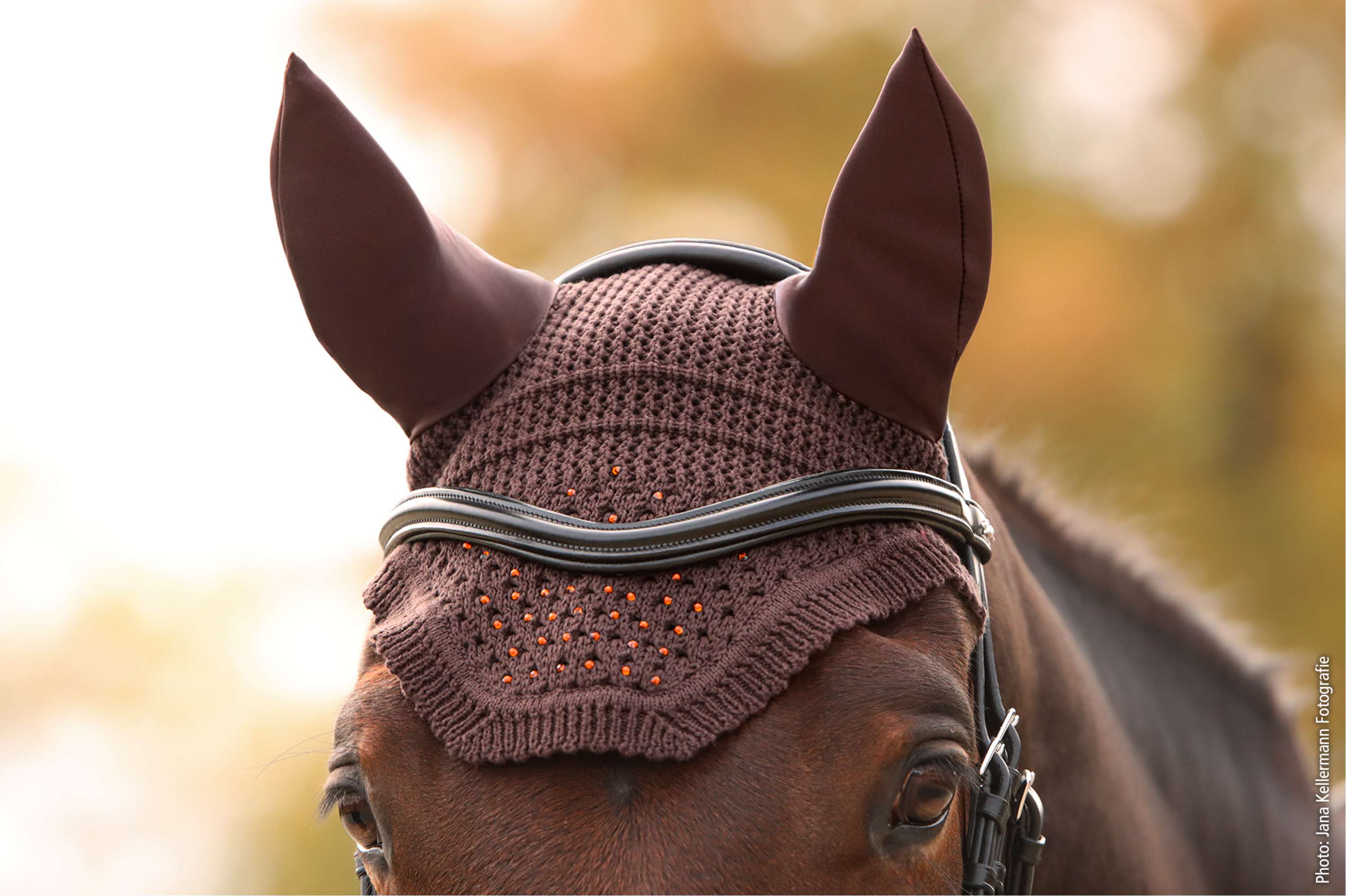 Schockemöhle Ear Bonnet Elegant Spark Mocca