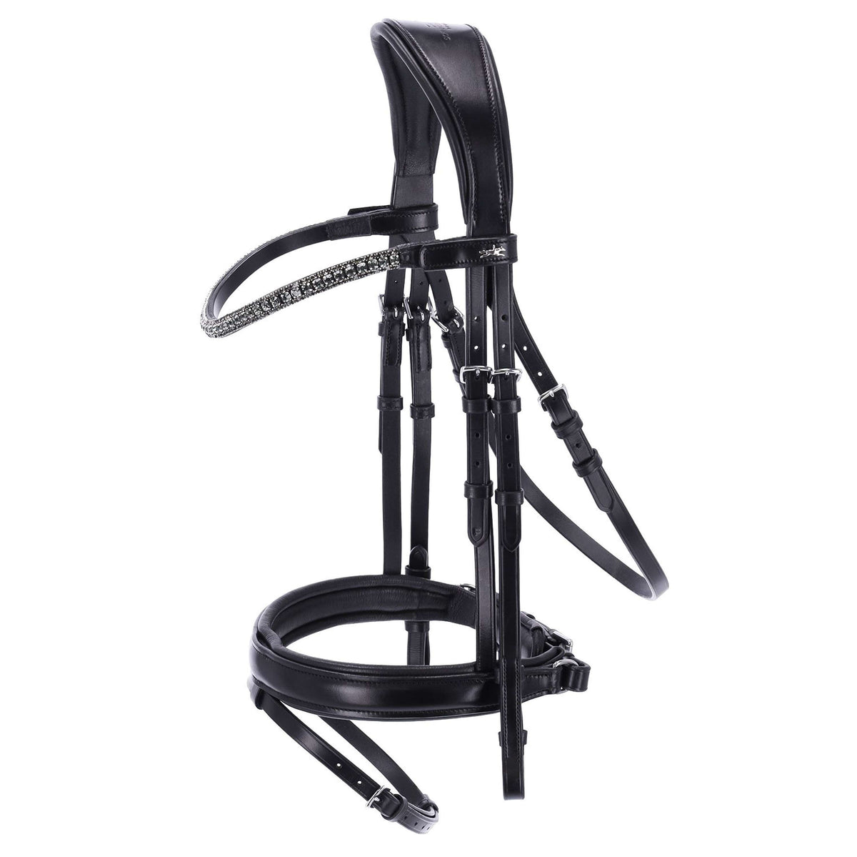 Schockemöhle Bridle Malaga Black/Grey/Silver