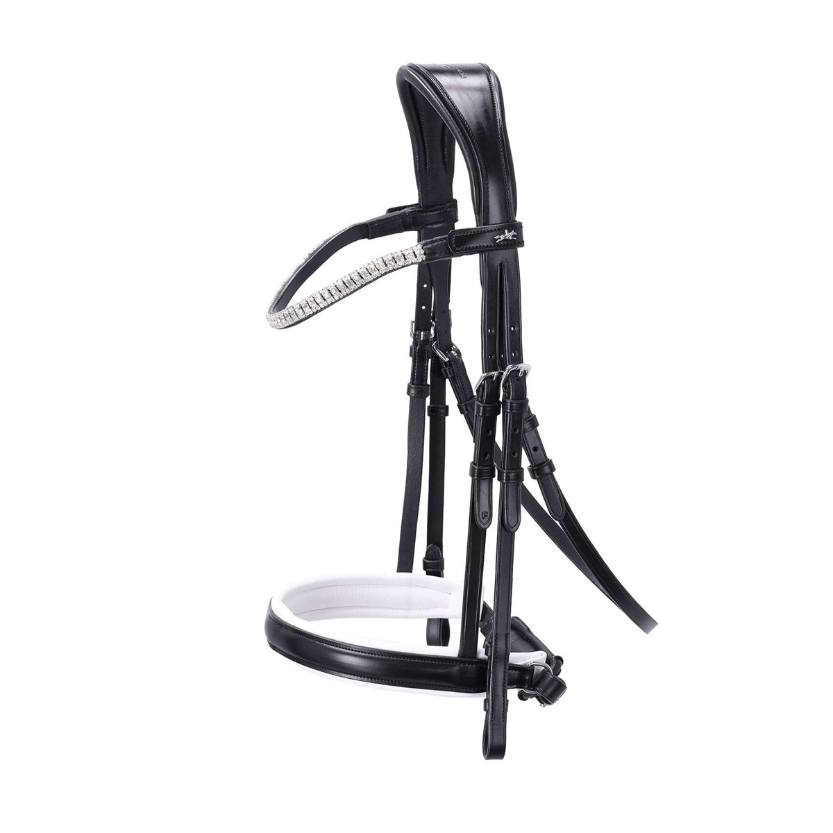 Schockemöhle Bridle Malaga Black/White/Silver