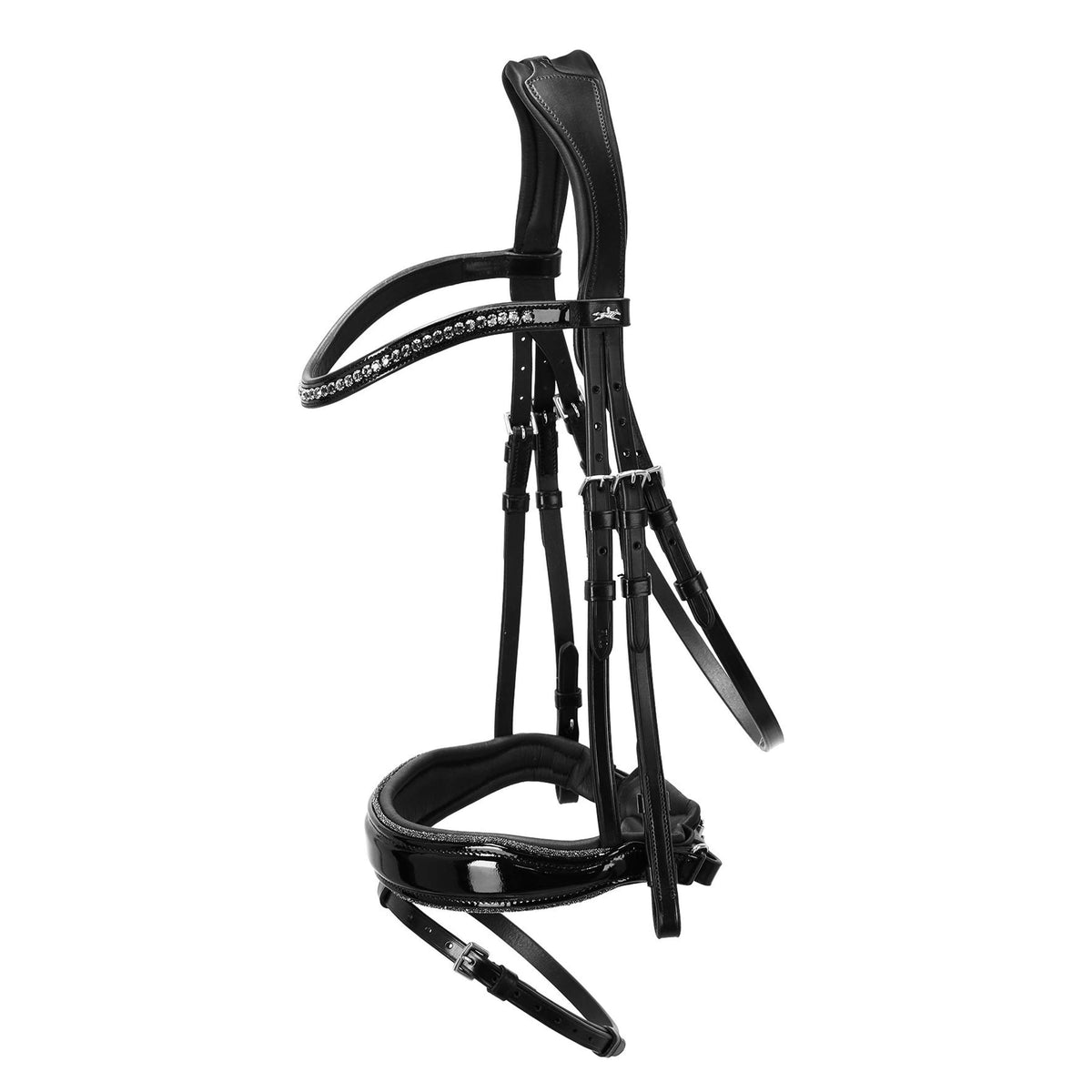 Schockemöhle Bridle Stanford Glam Black/Patent/Silver