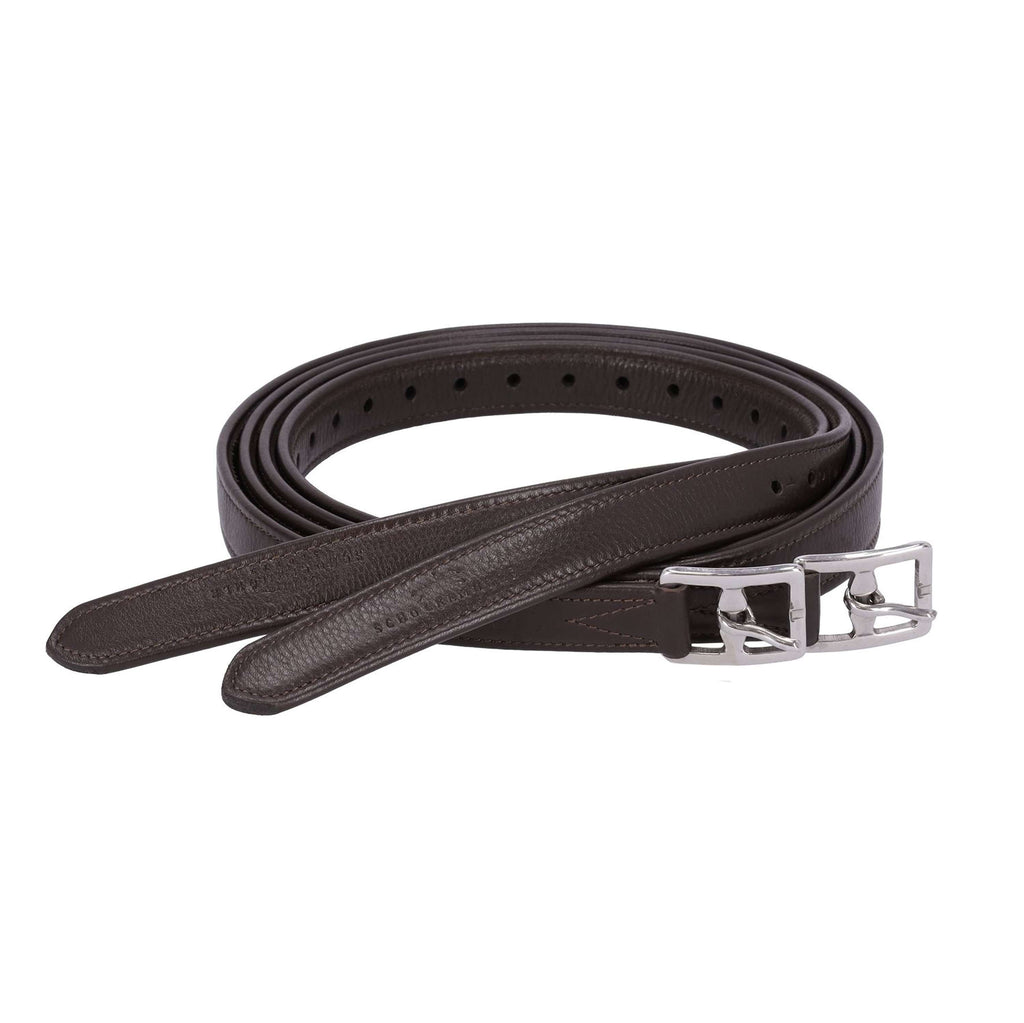 Schockemöhle Stirrup straps Colorado Soft Espresso/Silver