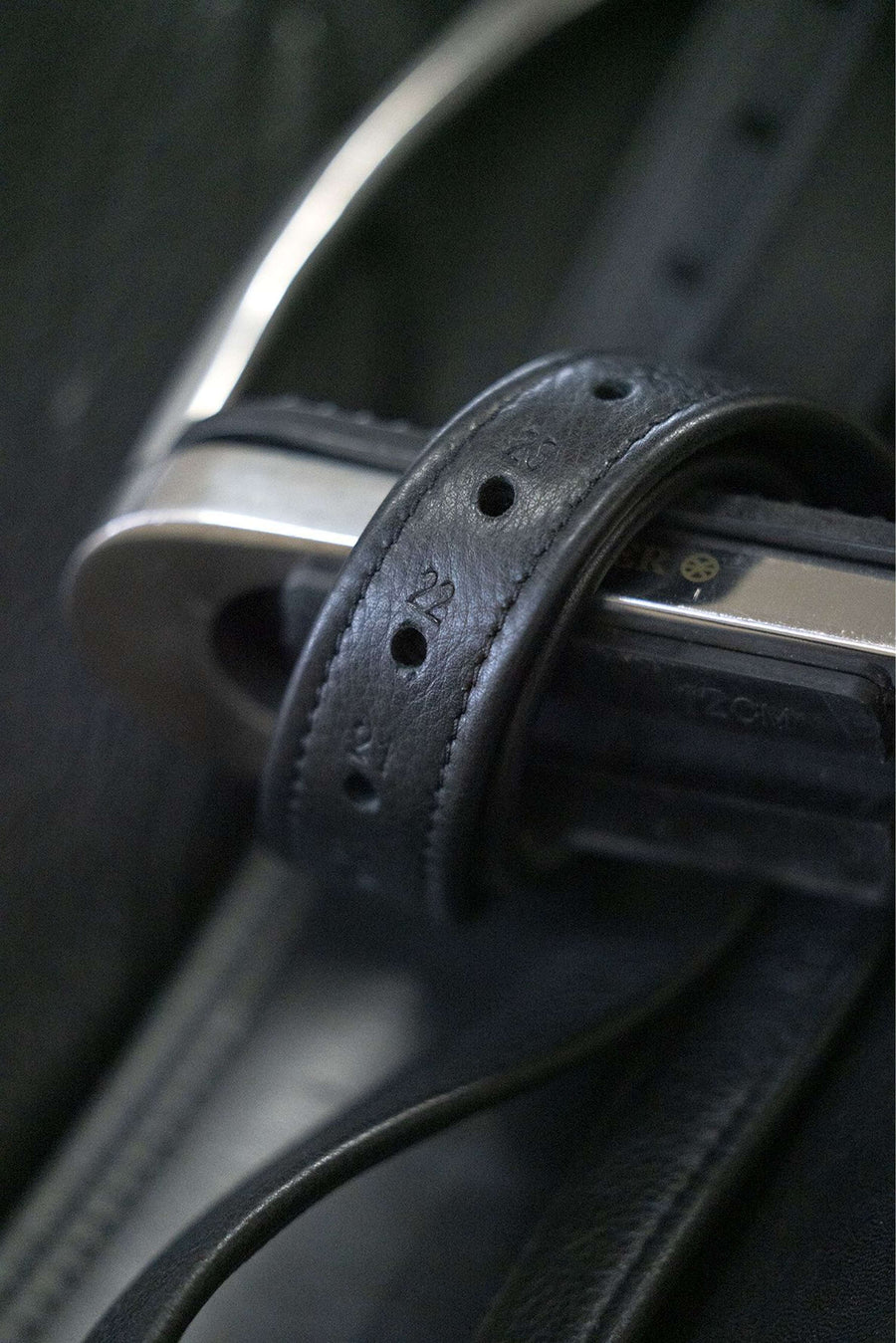 Schockemöhle Stirrup straps Colorado Soft Black/Silver