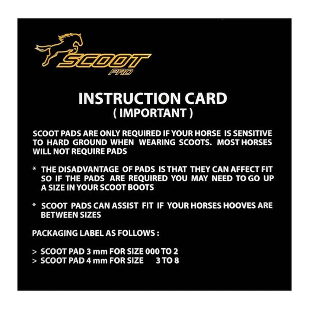Scoot Boot Pads Black