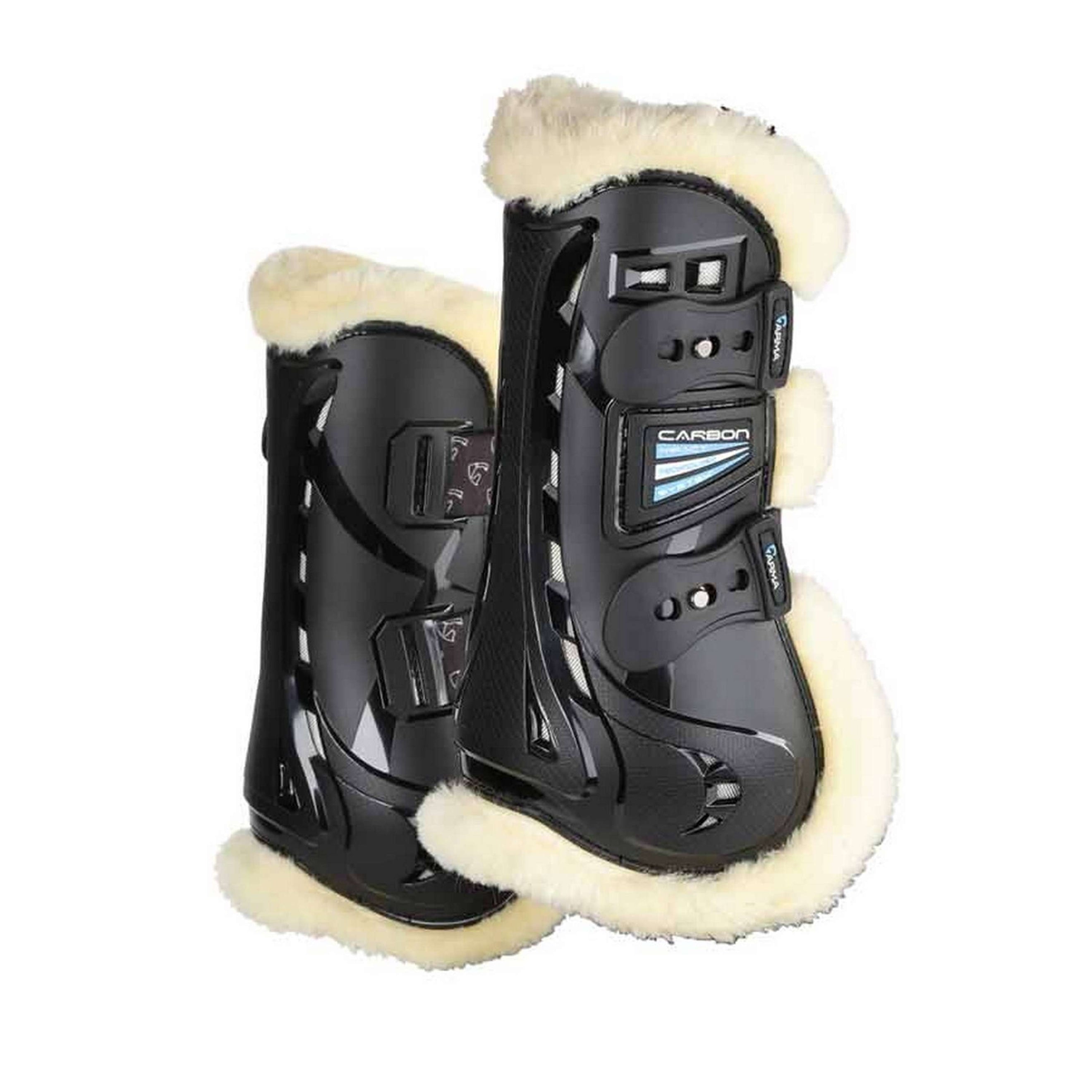 Arma by Shires Tendon Boots Carbon SupaFleece Black