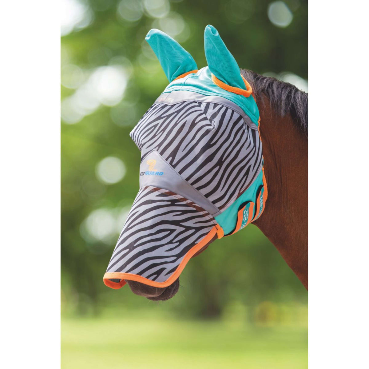 Shires Fly Mask Fine Mesh with Ears & Nose Zebra