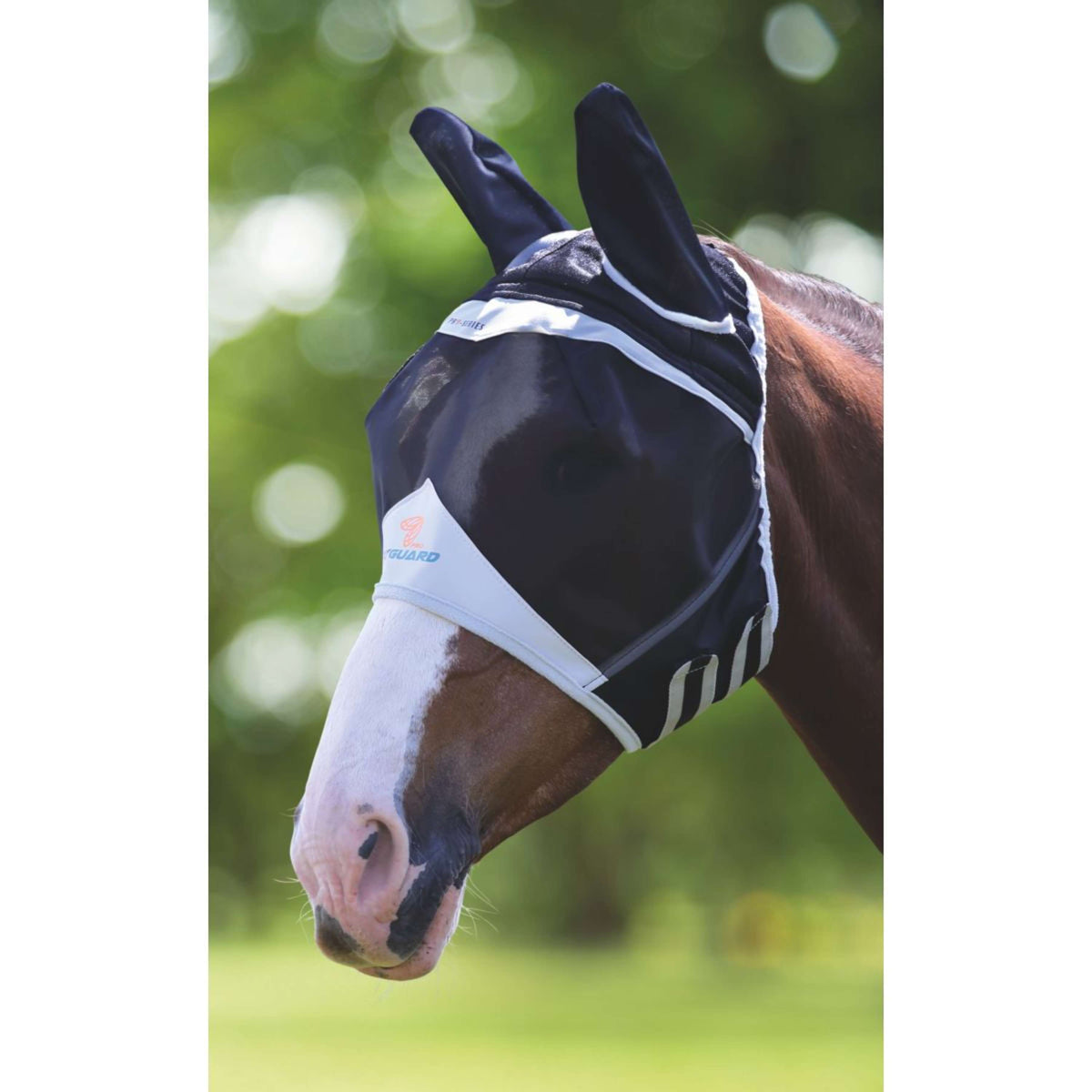 Shires Fly Mask Mesh with Ears Black