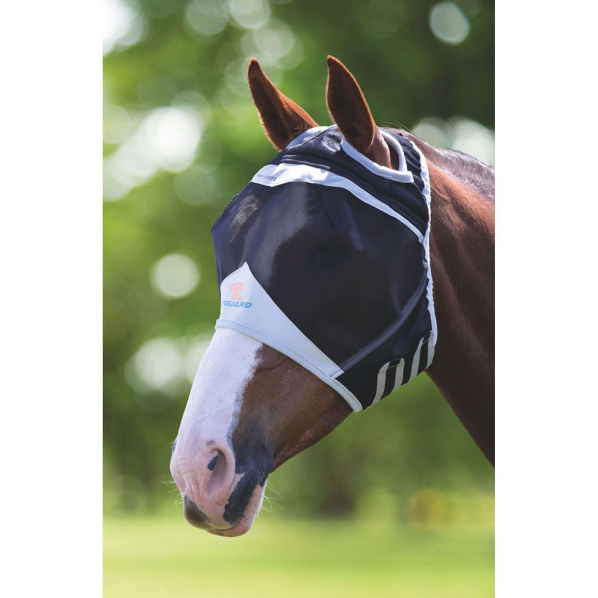 Shires Fly Mask Fine Mesh with Ear Hole Black