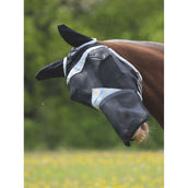 Shires Fly Mask Met Oren & Neus Robust Mesh Black