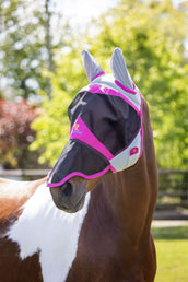 Shires Fly Mask Air Motion with Ears and Nose Pink