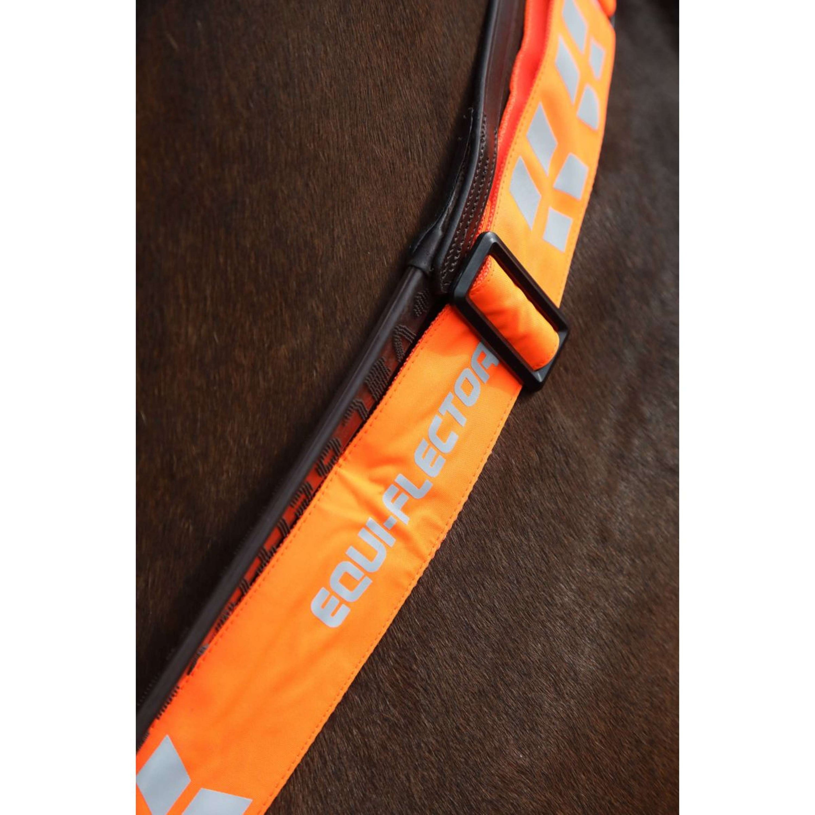 Equi-Flector Front Strap Reflective Orange Equi-Flector Front Strap Reflective Orange