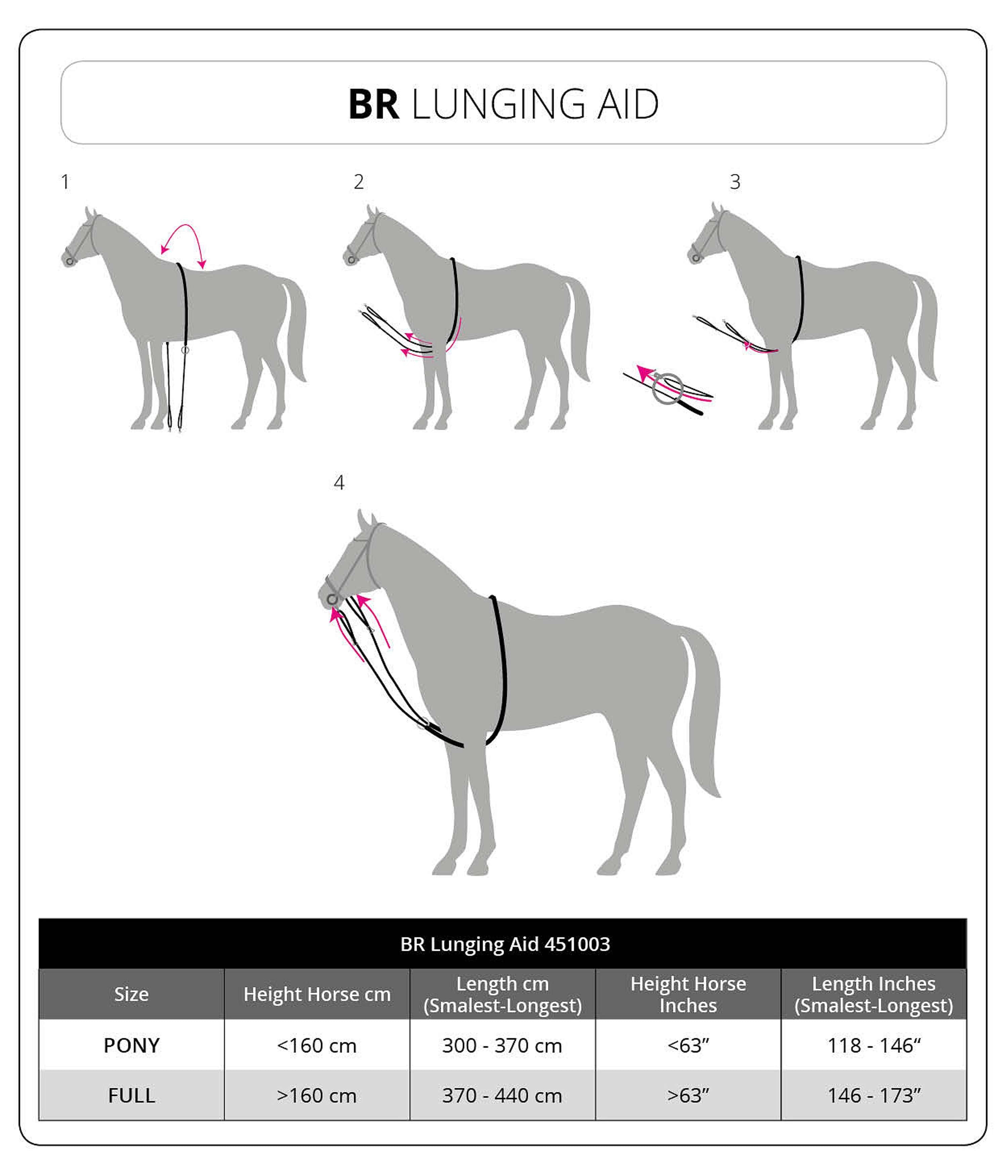 BR Lunging Line Cotton DarkGrey