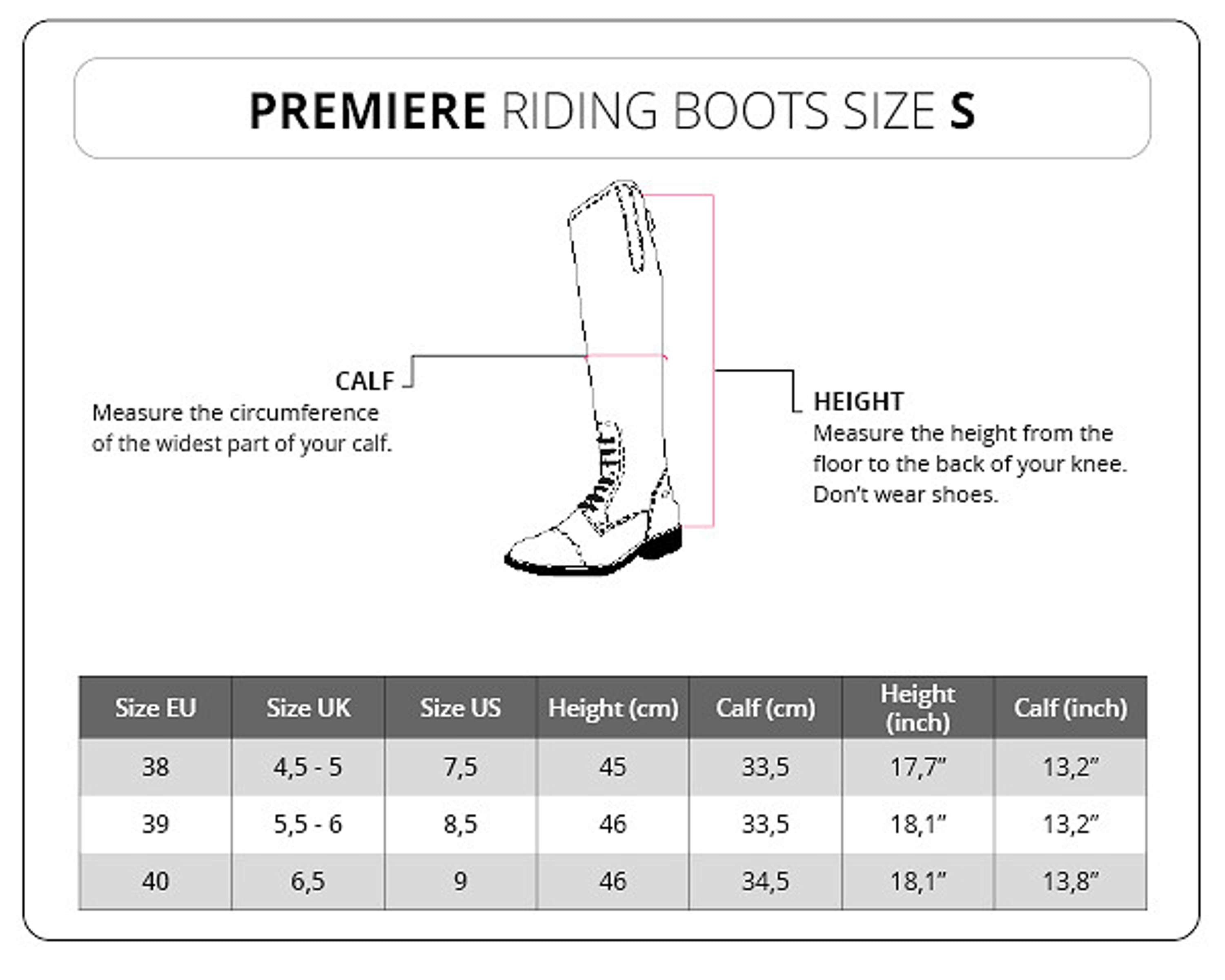 Premiere Riding Boots Chesta Narrow Black