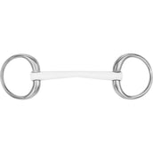 Sprenger Eggbut Snaffle Duo Plastic 16mm Straight Mouth White