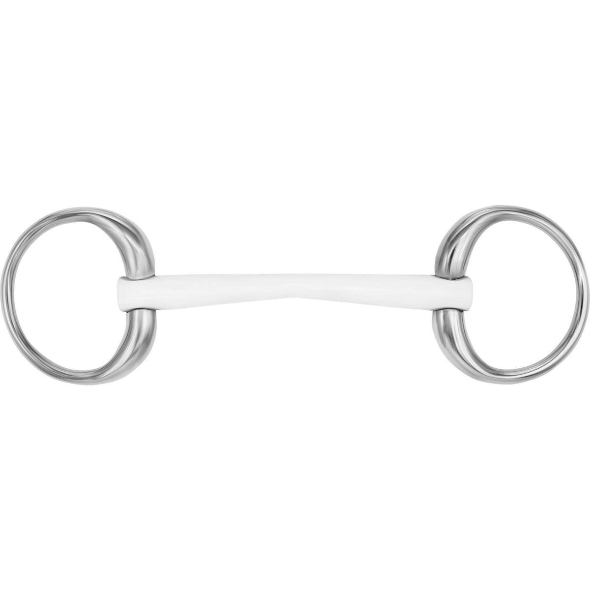 Sprenger Eggbut Snaffle Duo Plastic 16mm Straight Mouth White