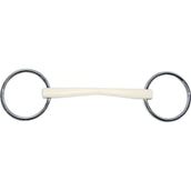 Sprenger Loose Ring Snaffle Duo Plastic 16mm Straight Mouth White